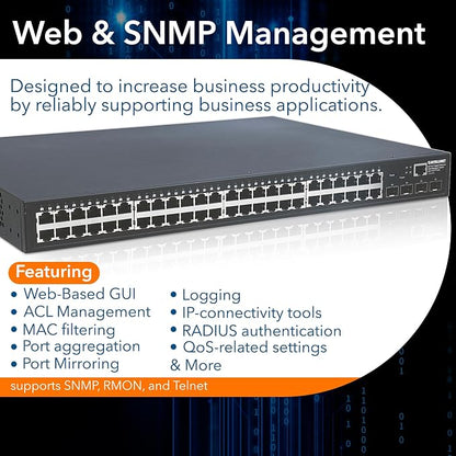 Intellinet 48 Port Web Managed Gigabit Ethernet Switch - Image 4