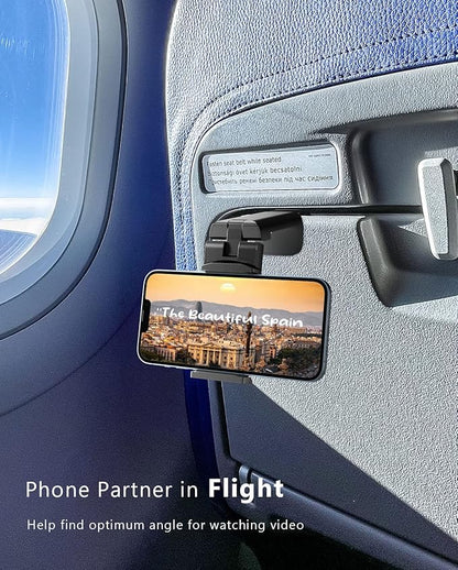 MiiKARE Travel Essentials Airplane Phone Holder, Universal Handsfree Phone Mount - Image 4