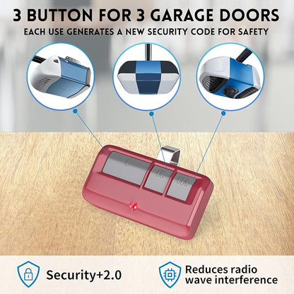 1 for Chamberlain LiftMaster Craftsman Garage Door Opener Remote 893LM 893Max - Image 5