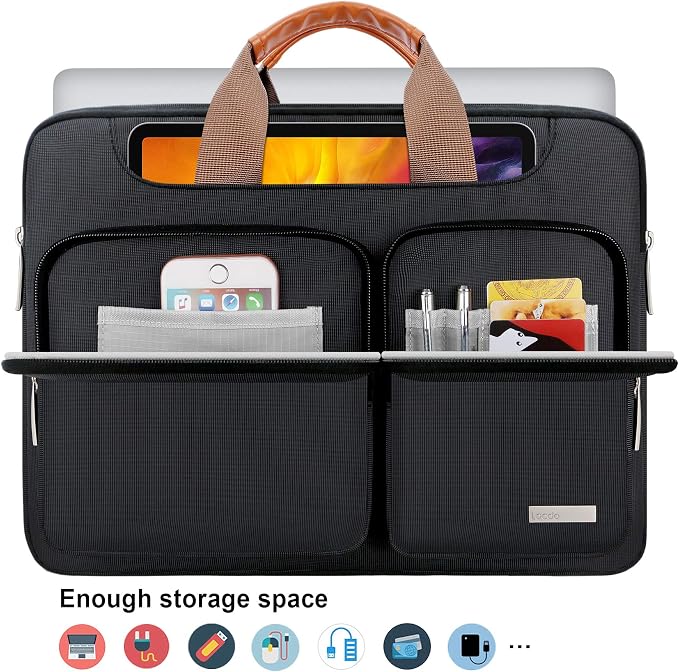 Lacdo 360° Protective Laptop Shoulder Bag - Image 3