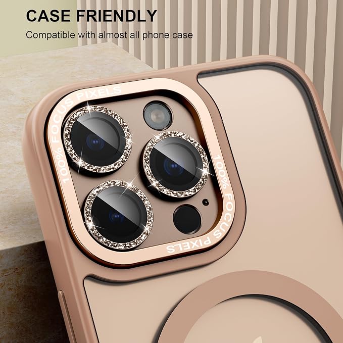 beuxece Compatible for iPhone 16 Pro/iPhone 16 Pro Max Camera Lens Protector - Image 6