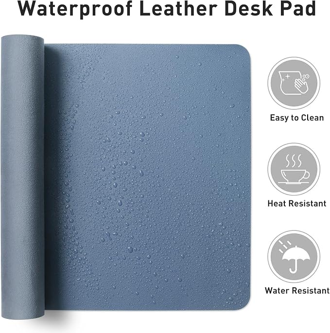 Aothia Leather Desk Pad Protector, Large Mouse Pad, Office Desk Mat, Non-Slip - Image 6