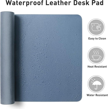 Aothia Leather Desk Pad Protector, Office Mat, Large Mouse Pad, Non-Slip PU - Image 6