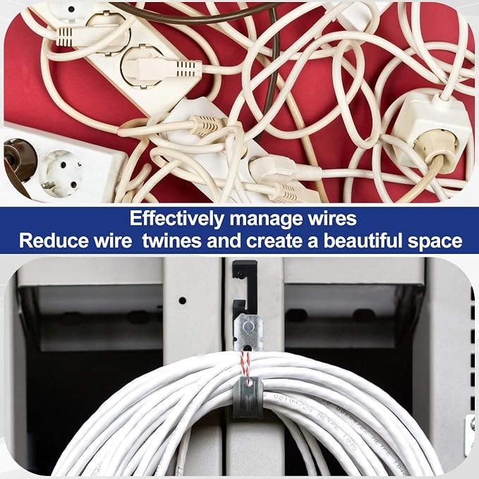 Zonon 25 Pcs J Hooks for Hanging Metal J Hook Hangers Cable Support - Image 6