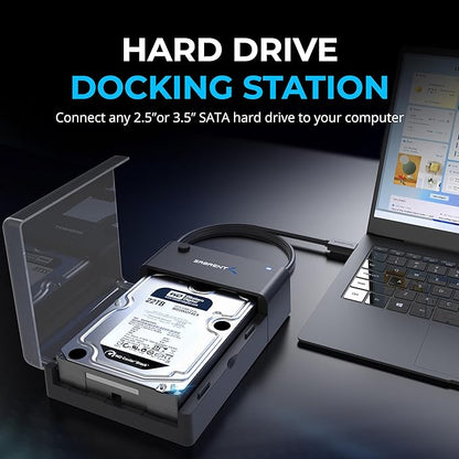 SABRENT USB 3.0 to SATA External Hard Drive Lay-Flat Docking Station - Image 4