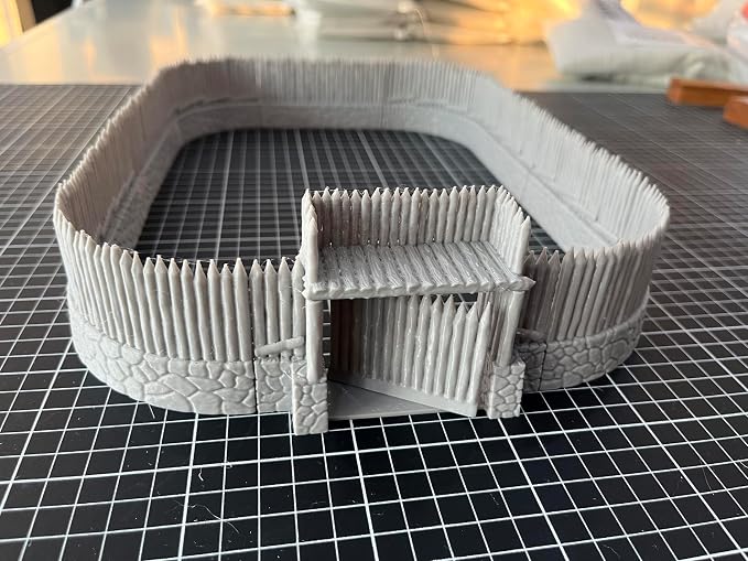 HAUTICO Tabletop RPG Village Wall Scenery and Wargame Terrain - Image 6