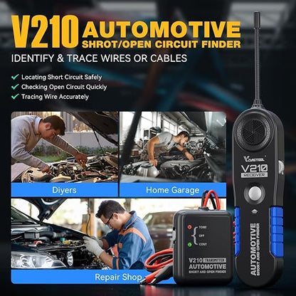 VDIAGTOOL V210 Wire Tracer Electrical Tester, Automotive Circuit Breaker Finder - Image 2