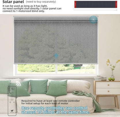 SmartWings Motorized Light Filtering Shades, Work - Image 2