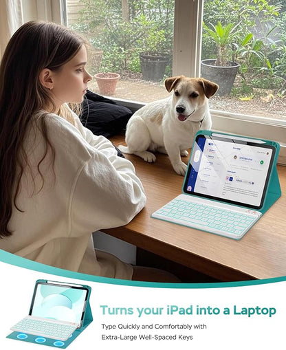 Folio Keyboard Case for iPad 10th Gen 10.9 inch and iPad 11th, Magnetic - Image 9