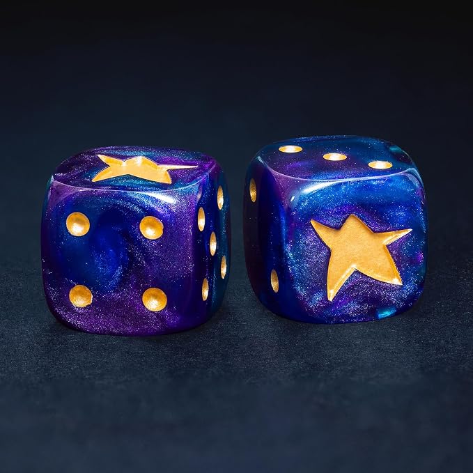 Cthulhu D6 Dice Set – 10 x 16mm Resin Dice by DiceBell