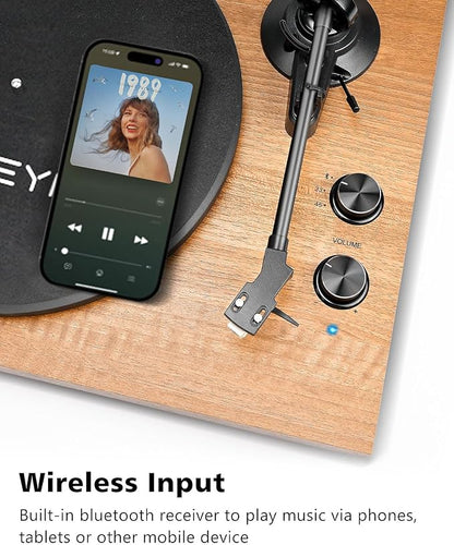 Record Player Vinyl Bluetooth Turntable - Image 5