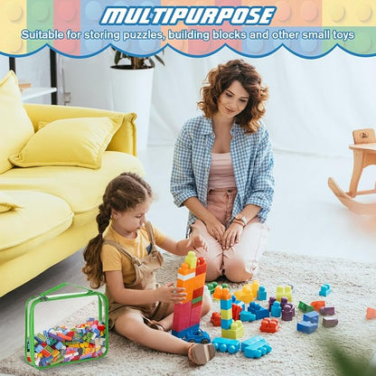 Sanwuta 6 Packs Toy Storage Bags, PVC Organizing Case Bags - Image 3