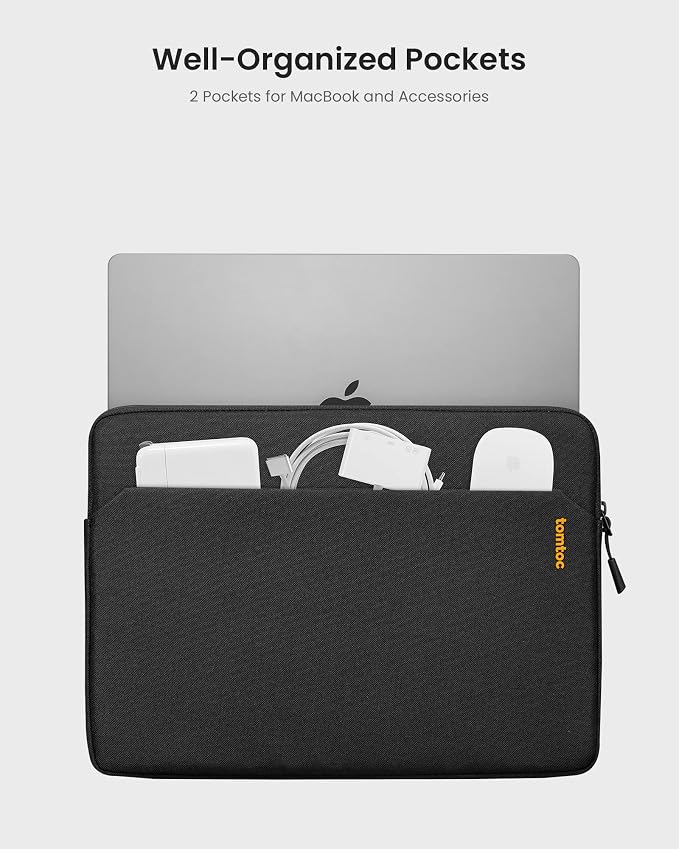 tomtoc Slim Laptop Sleeve for 15-inch 2025 New MacBook Air M4/A3241, 15 Inch - Image 2