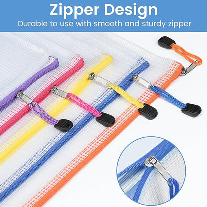 Sooez 24 Pack Mesh Zipper Pouch Bags - Image 4