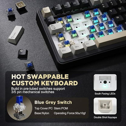 YUNZII B75 Mechanical Keyboard, 75% Layout - Image 5