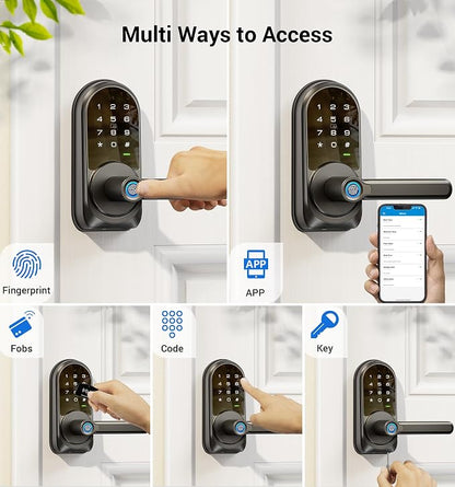 Veise RZ09 Smart Lock, 7-in-1 Keyless Entry - Image 3
