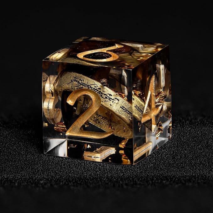 D6 Dice Set – 10× Six-Sided Resin Dice by DiceBell