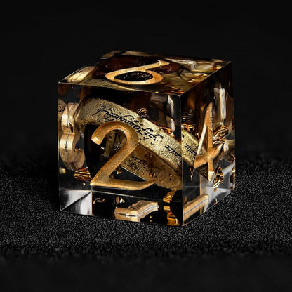 D6 Dice Set – 10× Six-Sided Resin Dice by DiceBell