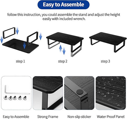 BESIGN MS01 Monitor Stand Riser, Height Adjustable Laptop Stand, Computer - Image 4