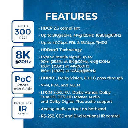 OREI 4K @ 120Hz HDMI Over Ethernet Extender Balun - Image 6