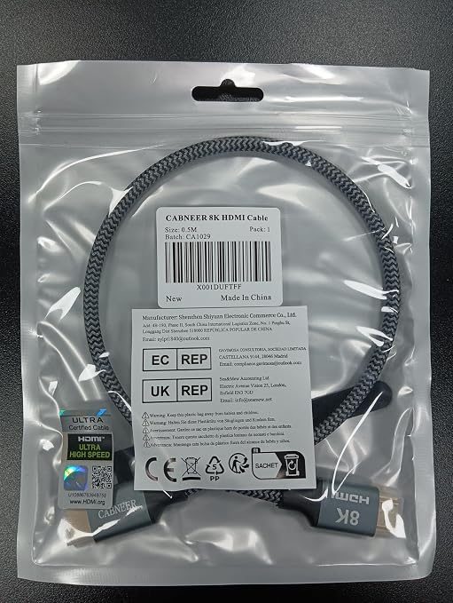 8K HDMI Cable 1ft, 48Gbps High Speed HDMI 2.1 Cable, HDMI Cord 8K@60Hz 4K@120Hz - Image 8