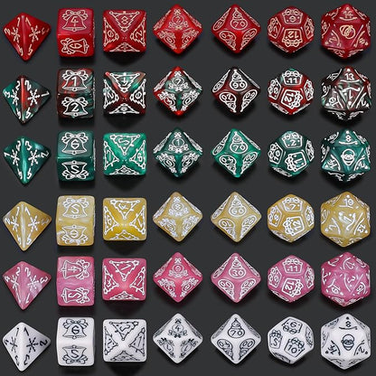 CiaraQ Polyhedral Dice Set, 6 Colors - Image 3