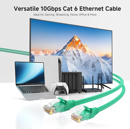 Cable Matters 10Gbps Snagless Cat 6 Ethernet Cable - 20ft - Image 2