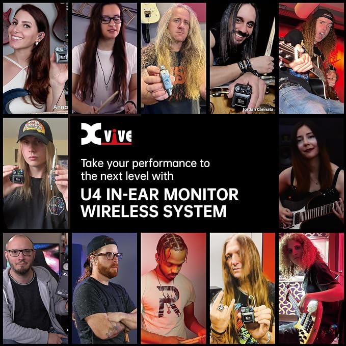 Xvive U4T Wireless in-Ear Monitor System Professional IEM System Transmitter - Image 3