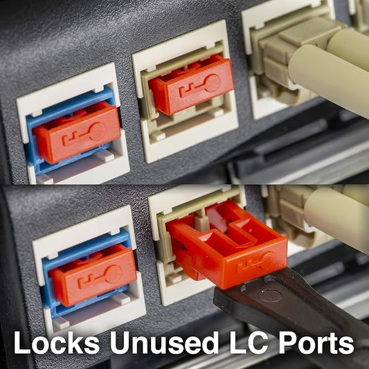 NTW NL-LCPBK50-RD Net-Lock Locking LC Port/Dust Blocker - Image 2