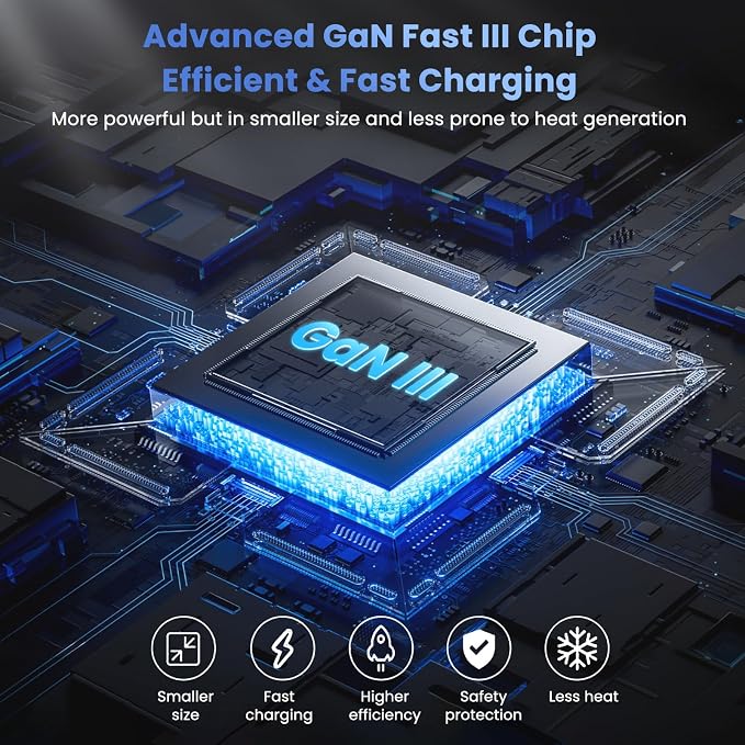 200W USB C Charger Block, 8-in-1 GaN III USB C Fast Charging Station Hub - Image 4