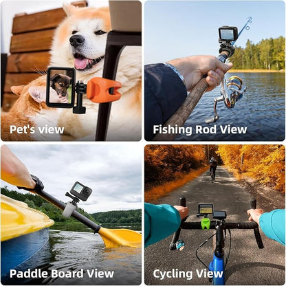 TELESIN Camera 360 Strap Mount Flexible Wrap Band Bike Motorcycle Handlebar - Image 6