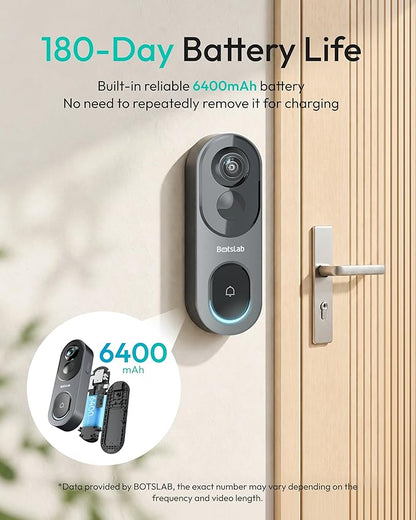 BOTSLAB 5MP Doorbell Camera Wireless - Image 7