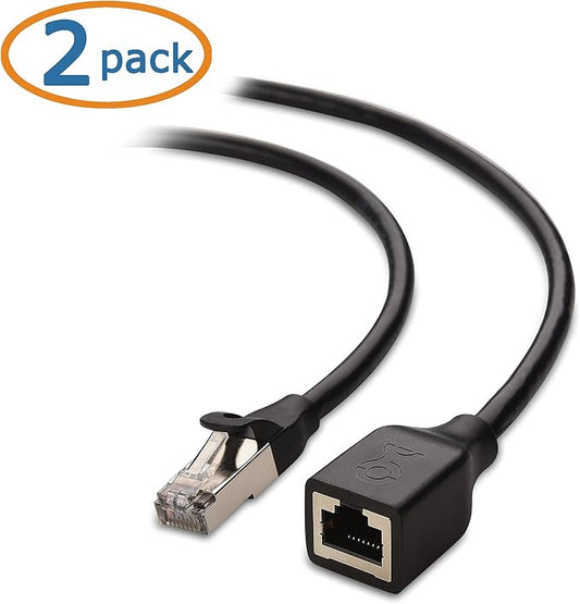 Cable Matters 10Gbps 2-Pack Shielded Cat 6 Ethernet Extension Cable - 6ft - Image 2