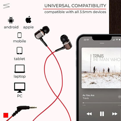 Symphonized MTRX Premium Genuine Wood In-ear Noise-isolating Headphones - Image 4