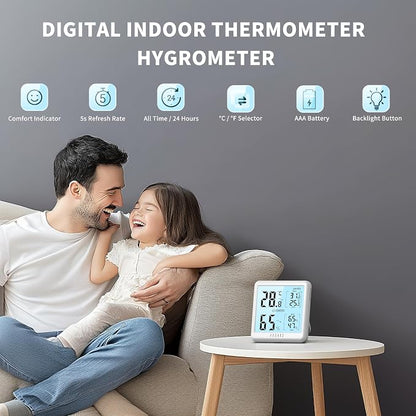 DOQAUS Digital Hygrometer Indoor Thermometer - Image 2