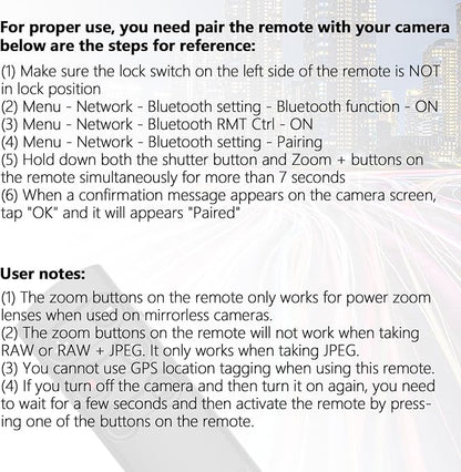 AODELAN Camera Remote Control Remote Shutter Commander - Image 6