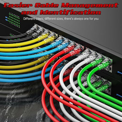 4 Feet Cat6 Patch Cables, Solid Pure Copper Patch Cord, Cat 6 Ethernet Cable - Image 3