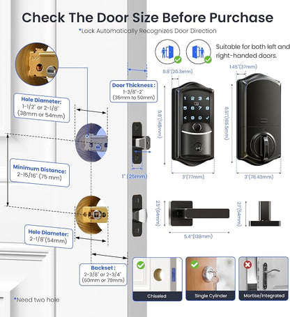 Veise VE027-L Built-in WiFi Smart Lock - Image 11
