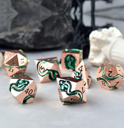 RULE DICE Serpent's Embrace Metal DND Dice Set - Image 3