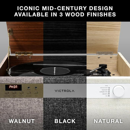 Victrola Century 6-in-1 Vinyl Record Player & Music Center – 3-Speed Turntable - Image 3
