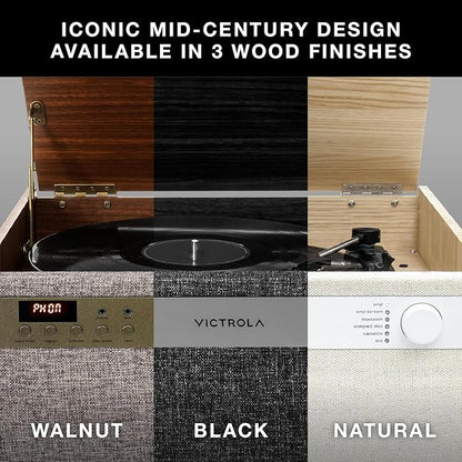 Victrola Century 6-in-1 Vinyl Record Player & Music Center – 3-Speed Turntable - Image 3