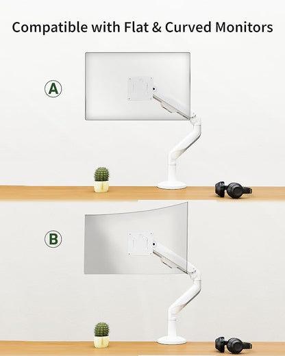 Ultrawide Single Monitor Mount, Adjustable Gas Spring Monitor Arm - Image 3
