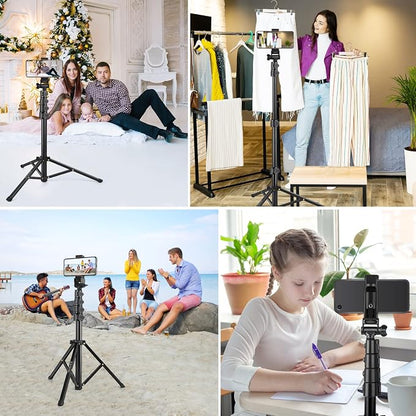 Victiv 68 inch/ 173cm Phone Tripod Stand, Selfie Stick Tripod - Image 8