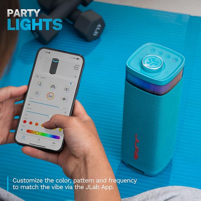 JLab JBuds Party Portable Bluetooth Speaker, 2 Full-Range Drivers + 2 Passive - Image 3