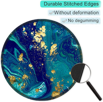 ITNRSIIET Round Mouse Pad with Stitched Edge Premium-Textured Waterproof - Image 5