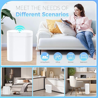 jinligogo 3 Pack 5 Gallon Bathroom Trash Can - Image 7