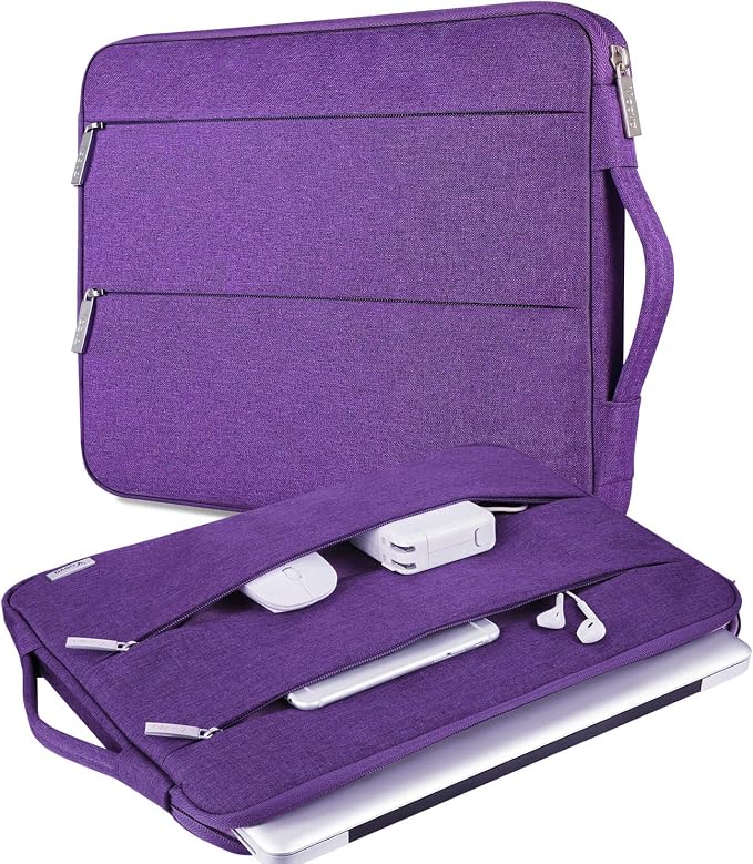 Voova Laptop Sleeve Carrying Case 15.6 16 Inch, Slim Computer Cover Bag by Voova