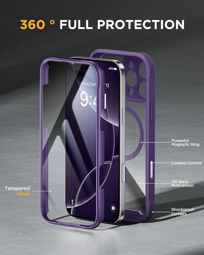 Miracase Designed for iPhone 16 Pro Max Case 6.9'' Full-Body Phone case - Image 2