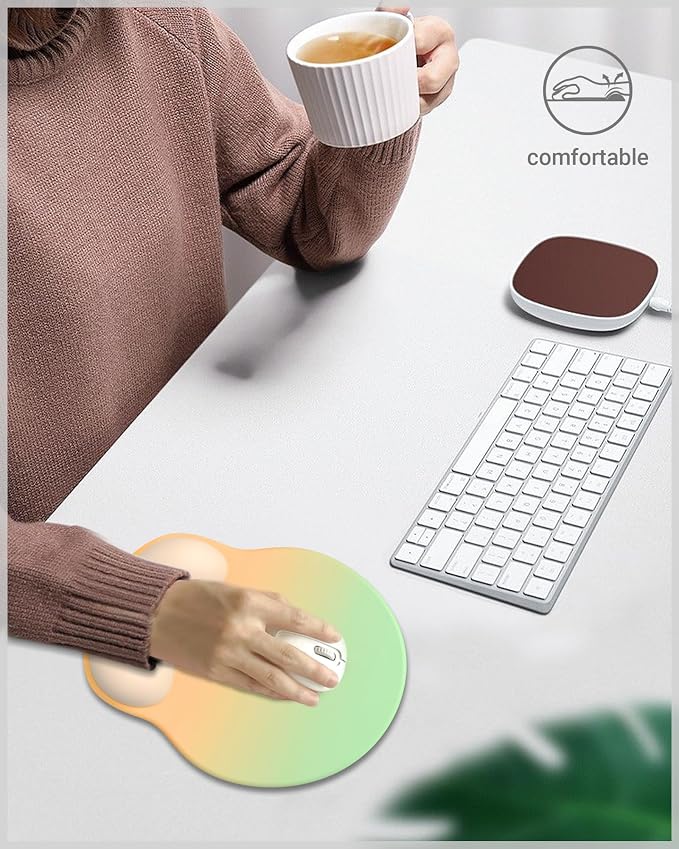 Ergonomic Mouse Pad Wrist Support, Comfortable Mouse Pad Wrist Rest, Relieve - Image 7