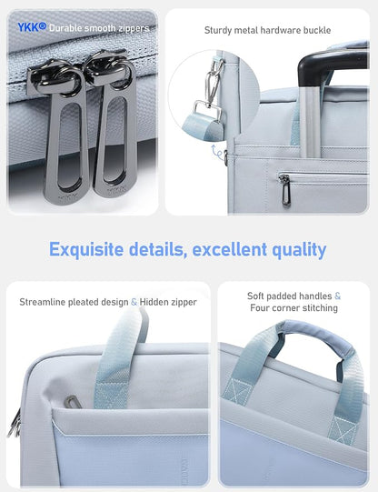 15-16 Inch Laptop Shoulder Bag Business Briefcase Water Resistant Computer - Image 5